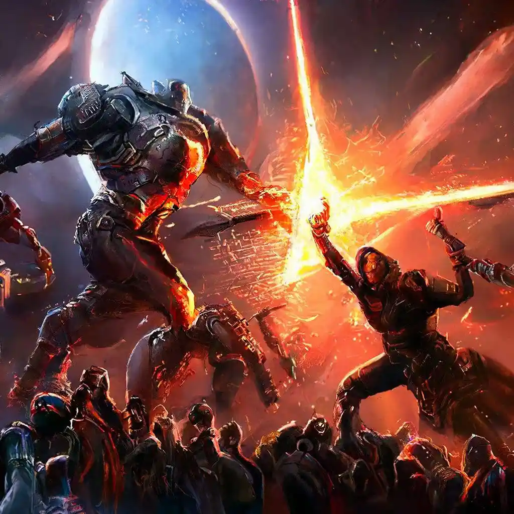 Epic battle scene from Starfall Odyssey